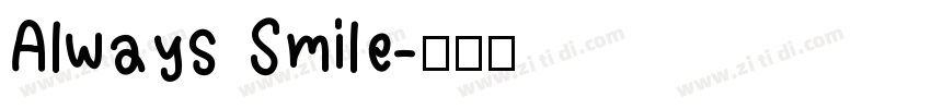 Always Smile字体转换